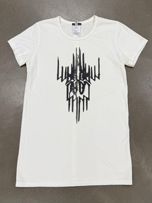 2000s Ann Demeulemeester gothic abstract graphic print T-Shirt