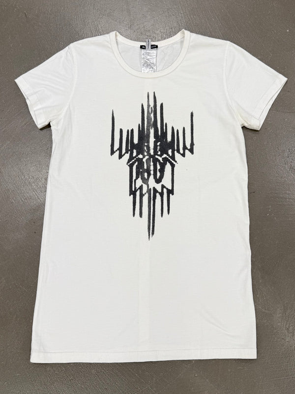 2000s Ann Demeulemeester gothic abstract graphic print T-Shirt