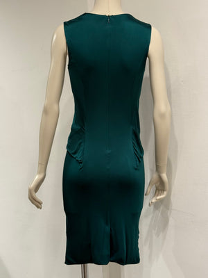 2008 Gucci draped green dress