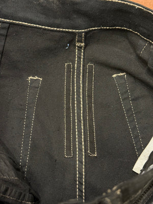 2022 Rick Owens coated “bolans bootcut” pants