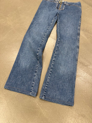 2000s Roberto Cavalli waistless low rise jeans