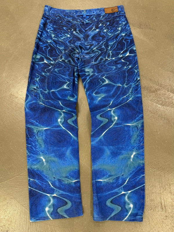 S/S2001 Roberto Cavalli ocean wave pants