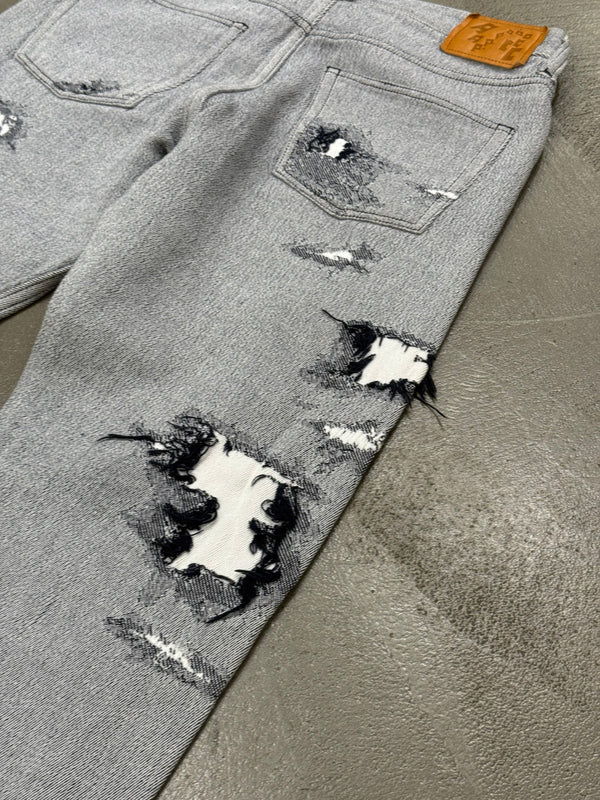 2000s Issey Miyake A-POC distressed pants