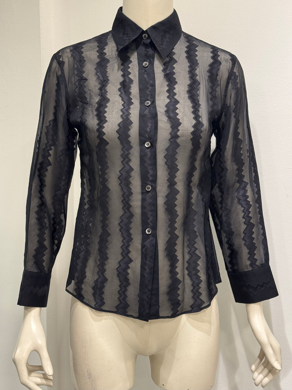 2001 Gucci by Tom Ford silk stripe shirt