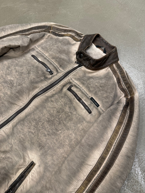 2000s Dolce & Gabbana object dyed bomber jacket