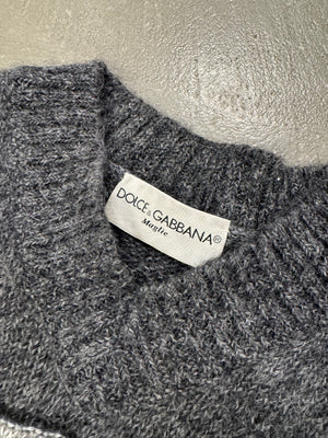 1990s Dolce & Gabbana patchwork sweater
