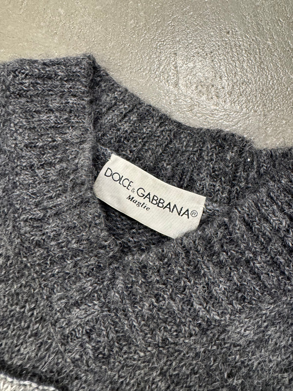 1990s Dolce & Gabbana patchwork sweater