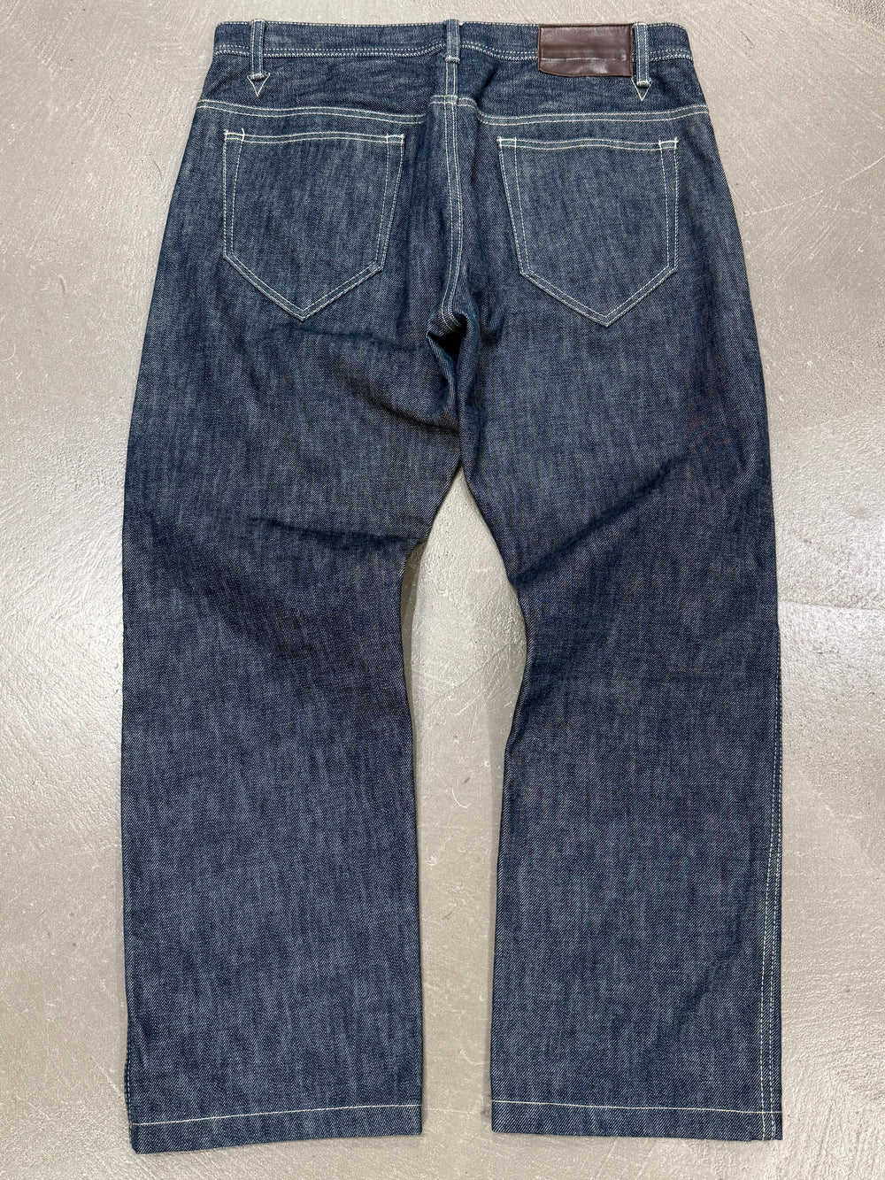 2000s Yohji Yamamoto raw wide leg jeans