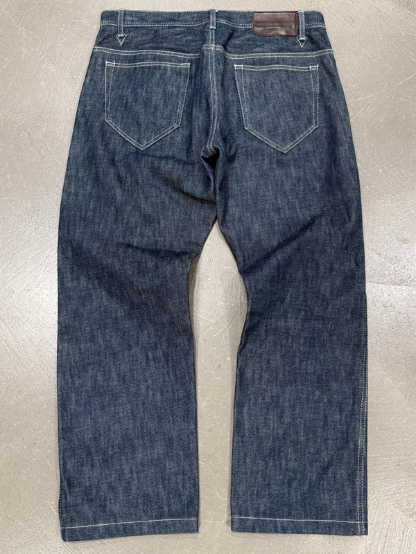 2000s Yohji Yamamoto raw wide leg jeans