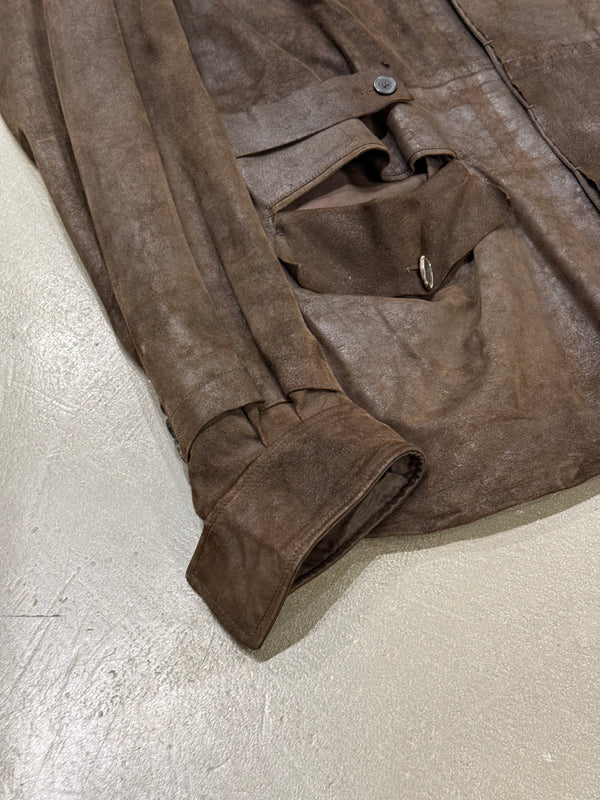 S/S2003 Yves Saint Laurent by Tom Ford runway leather safari jacket