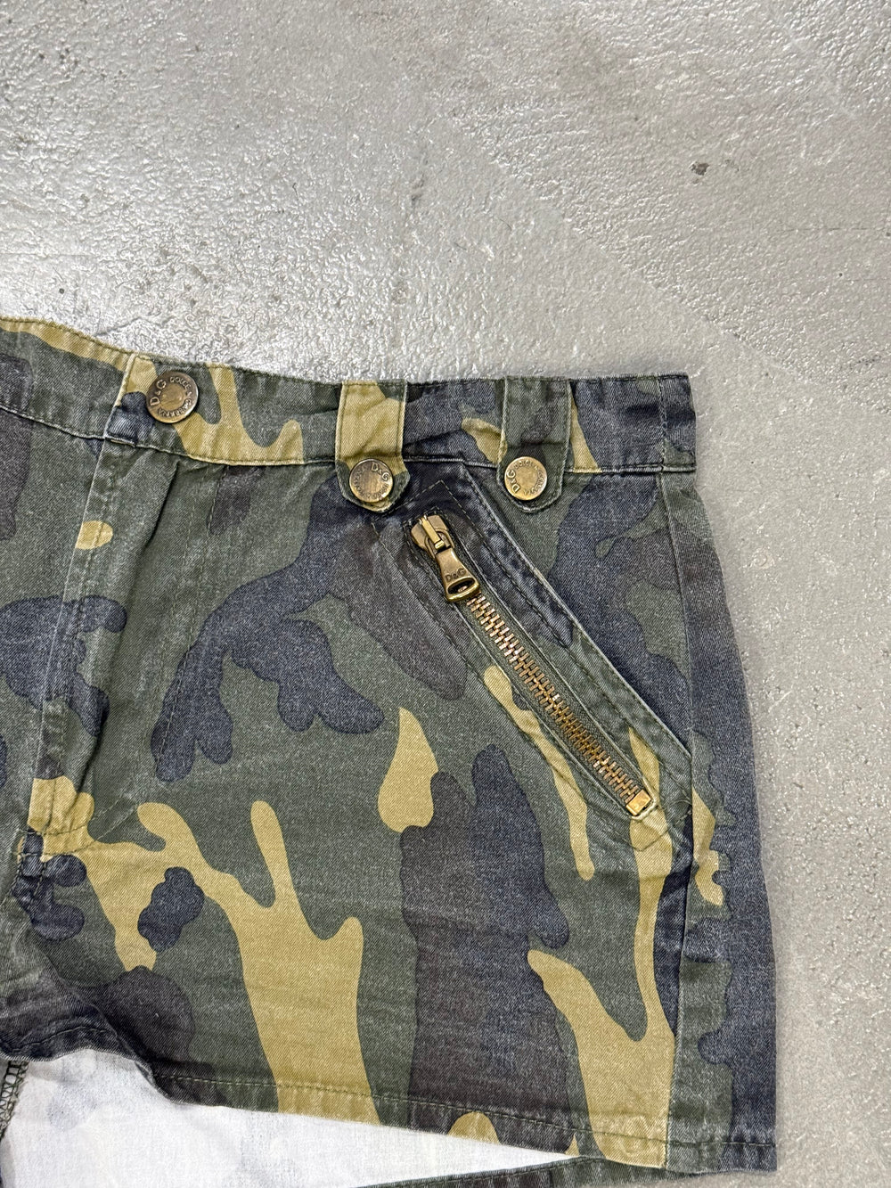 2003 Dolce & Gabbana micro camo shorts