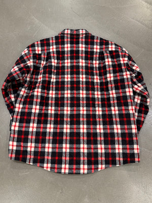 2018 Balenciaga oversized flannel plaid jacket