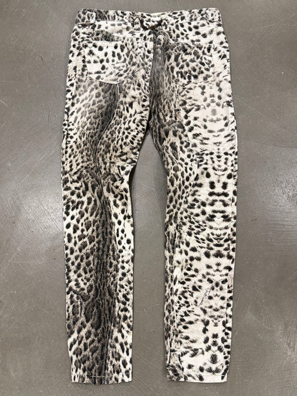 2000s Roberto Cavalli leopard print pants