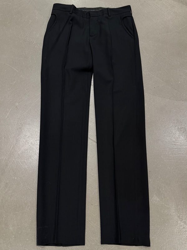 2000s Gucci minimal tailored wool trousers