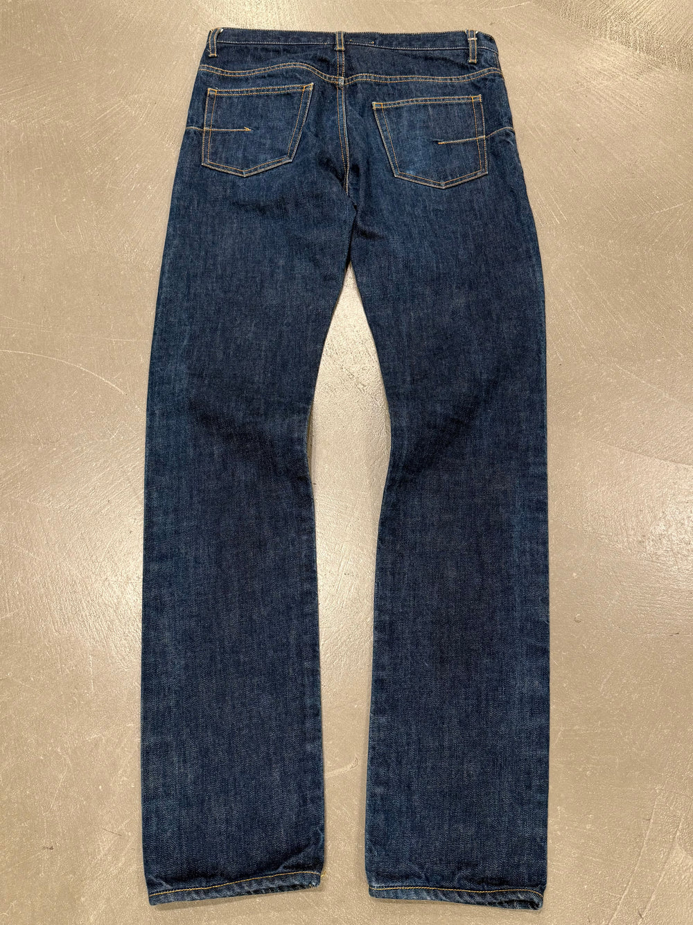 2000s Dior raw denim jeans