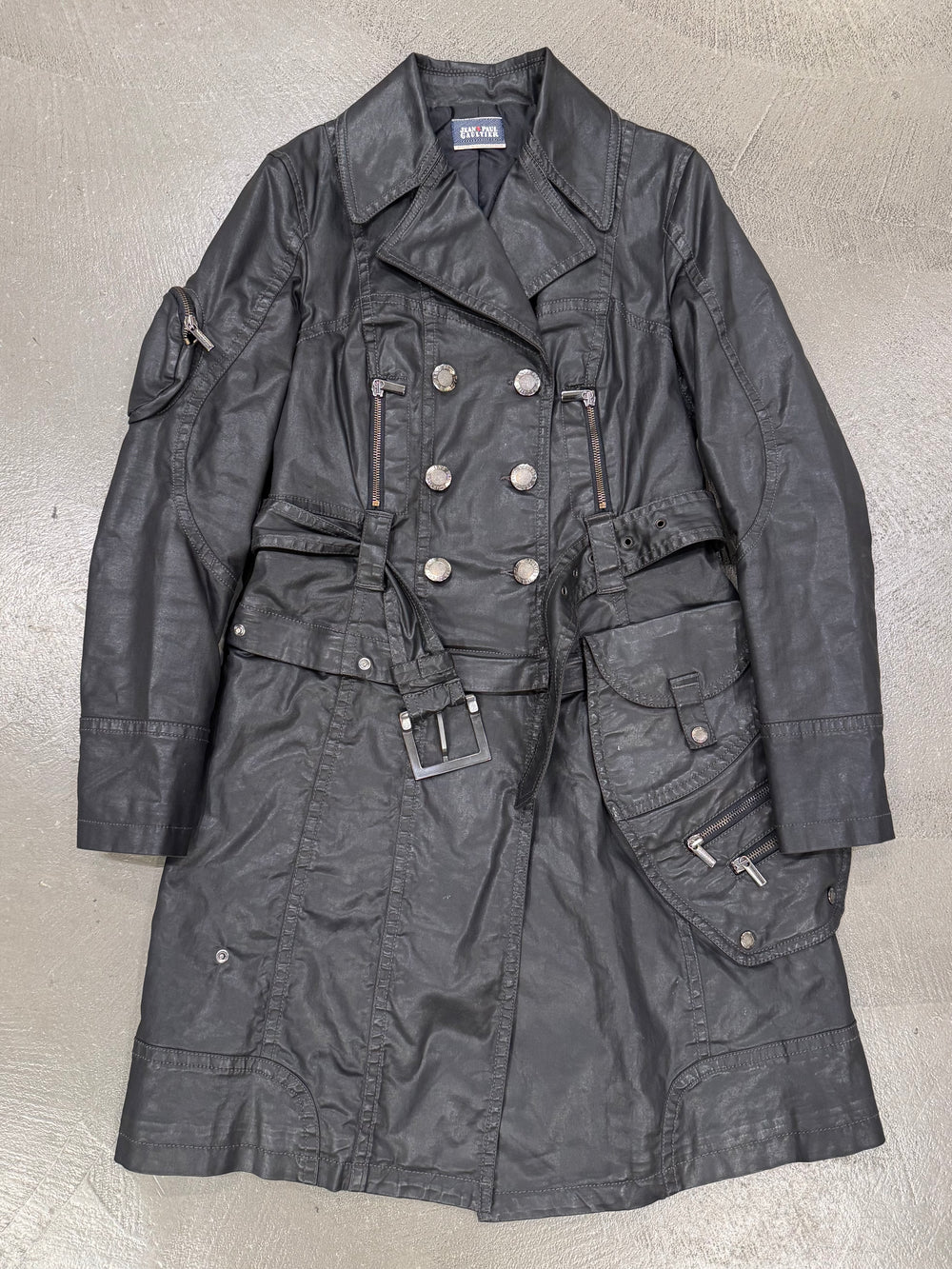 2000s Jean Paul Gaultier detachable 3 in 1 modular coated trench coat