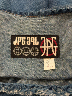 2000s Jean Paul Gaultier denim asymmetrical dress