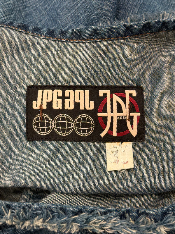 2000s Jean Paul Gaultier denim asymmetrical dress