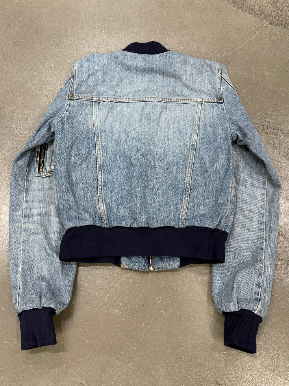 2000s Dolce & Gabbana denim bomber jacket