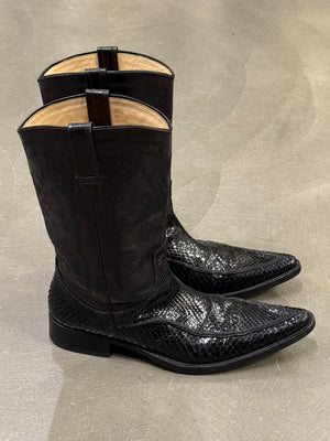 2000s Dolce & Gabbana exotic western boots