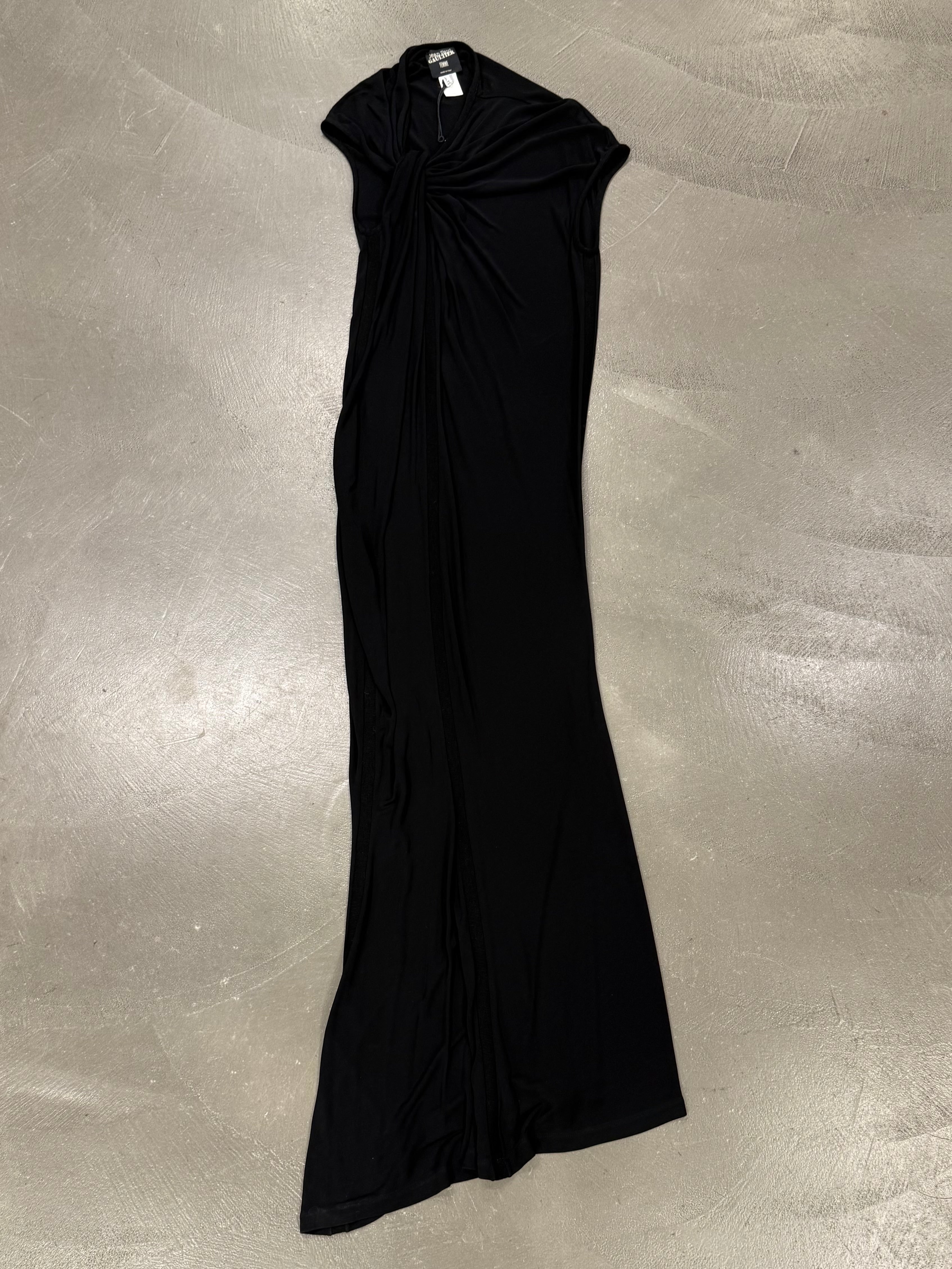 2000s Jean Paul Gaultier draped knot maxi dress 2000s Jean Paul Gaultier draped knot maxi dress
