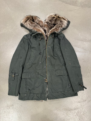2010s Ermanno Scervino "Kanye" real marmot fur parka