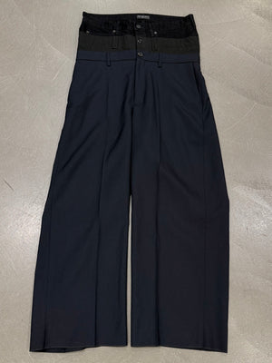 S/S2024 Balenciaga triple waist wide leg tailored pants