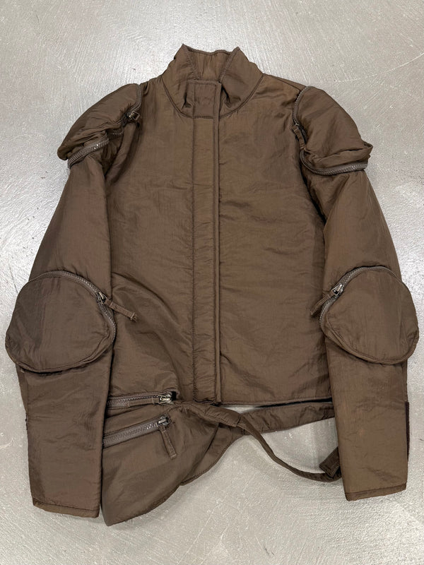 2000s Jean Paul Gaultier multi-pocket cargo modular biker jacket