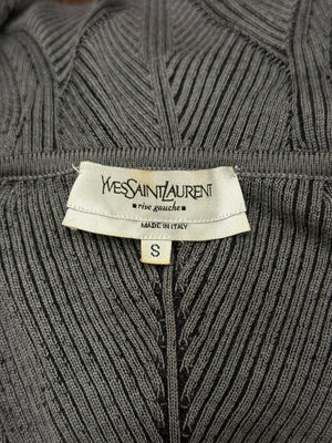 S/S2003 Yves Saint Laurent by Tom Ford sculptural ribbed knit top