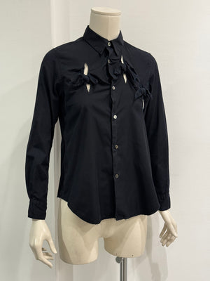S/S2002 Comme des Garçons three bows slits shirt
