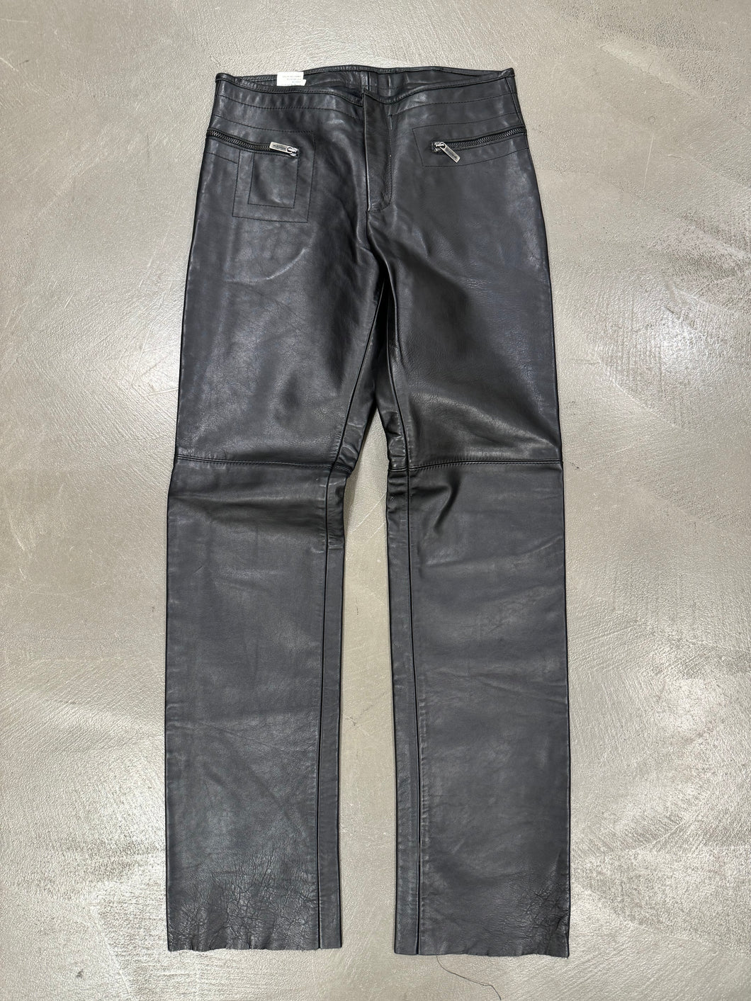 1990s Dirk Bikkembergs all around zipper leather pants