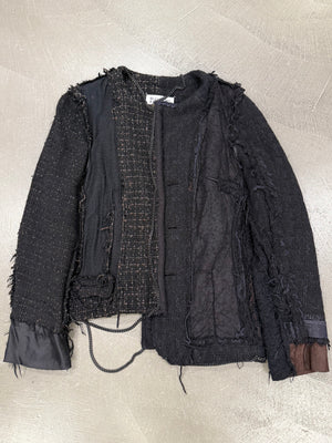 A/W2004 MAISON MARGIELA artisanal reconstructed jacket with metal chains