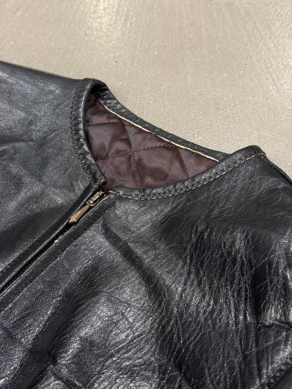 S/S1986 Jean Paul Gaultier cropped leather jacket