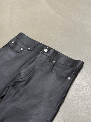 2013 Saint Laurent by Hedi Slimane stretchy leather skinny pants