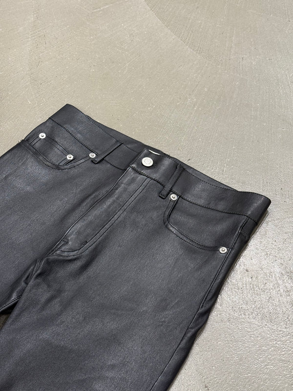 2013 Saint Laurent by Hedi Slimane stretchy leather skinny pants