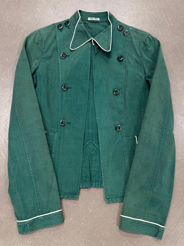 S/S2004 Miu Miu runway contrast trim tailored jacket