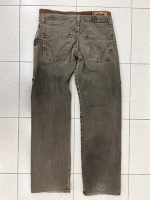 AW2003 D&G double waisted asymmetrical pockets denim