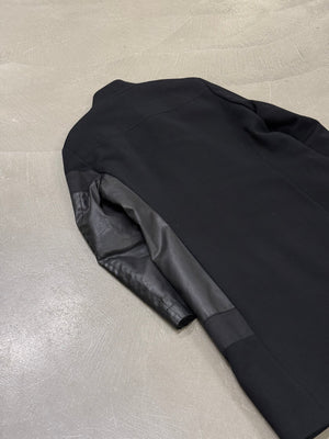 1990s Dirk Bikkembergs hybrid wool coat