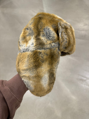 2000s Just Cavalli Chapka faux fur hat