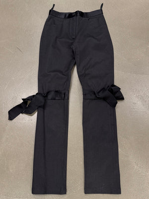 A/W2005 Chanel by Karl Lagerfeld bow jeans