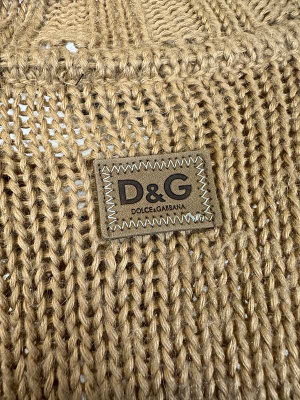 2000s D&G elongated sleeves mohair cardigan