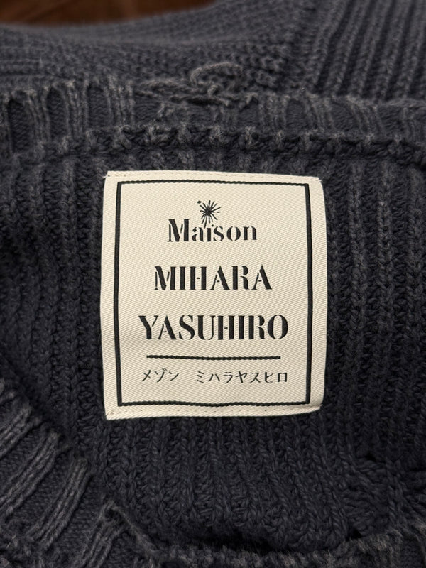 Maison Mihara Yasuhiro distressed knit sweater