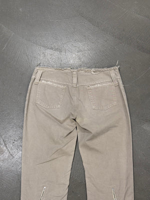 S/S2003 Dolce & Gabbana runway zipped distressed denim pants