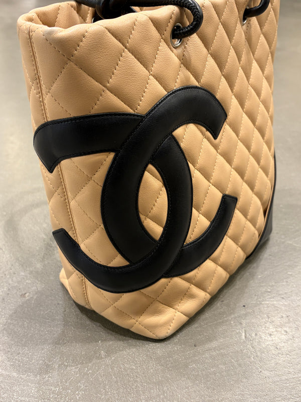 2006-2007 Chanel Cambon leather shopper bag