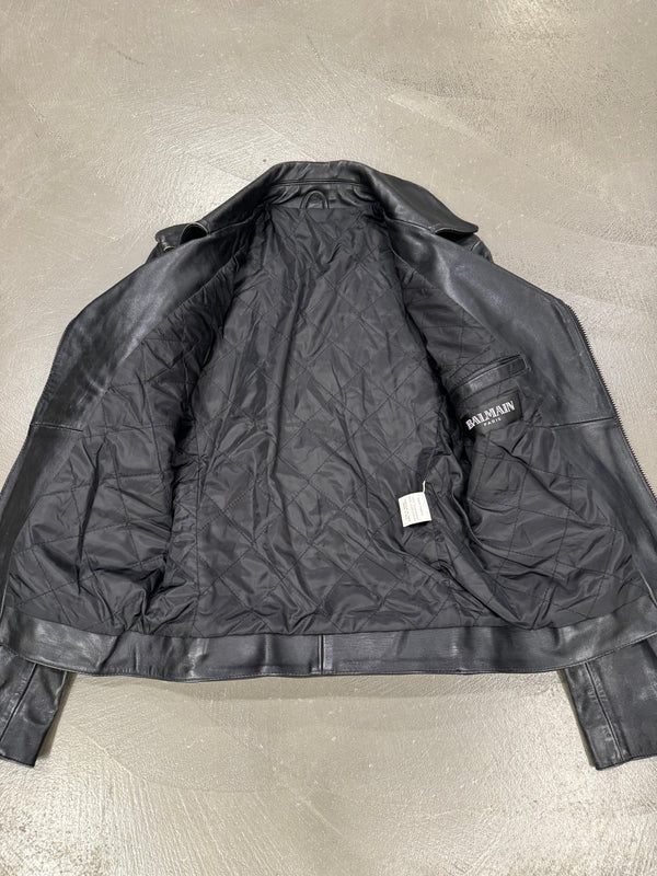 F/W 2010 Balmain perfecto horse leather jacket by Decarnin
