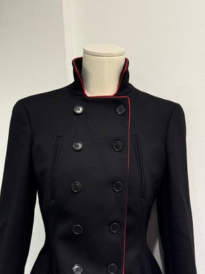 A/W2011 Alexander McQueen runway double breasted officer wool military jacket