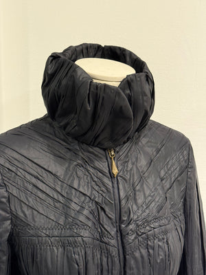 2000s Roberto Cavalli nylon belted puffer jacket