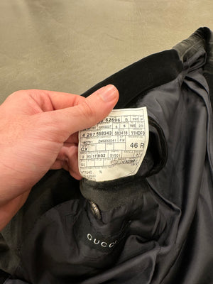 1990s Gucci by Tom Ford velour blazer jacket