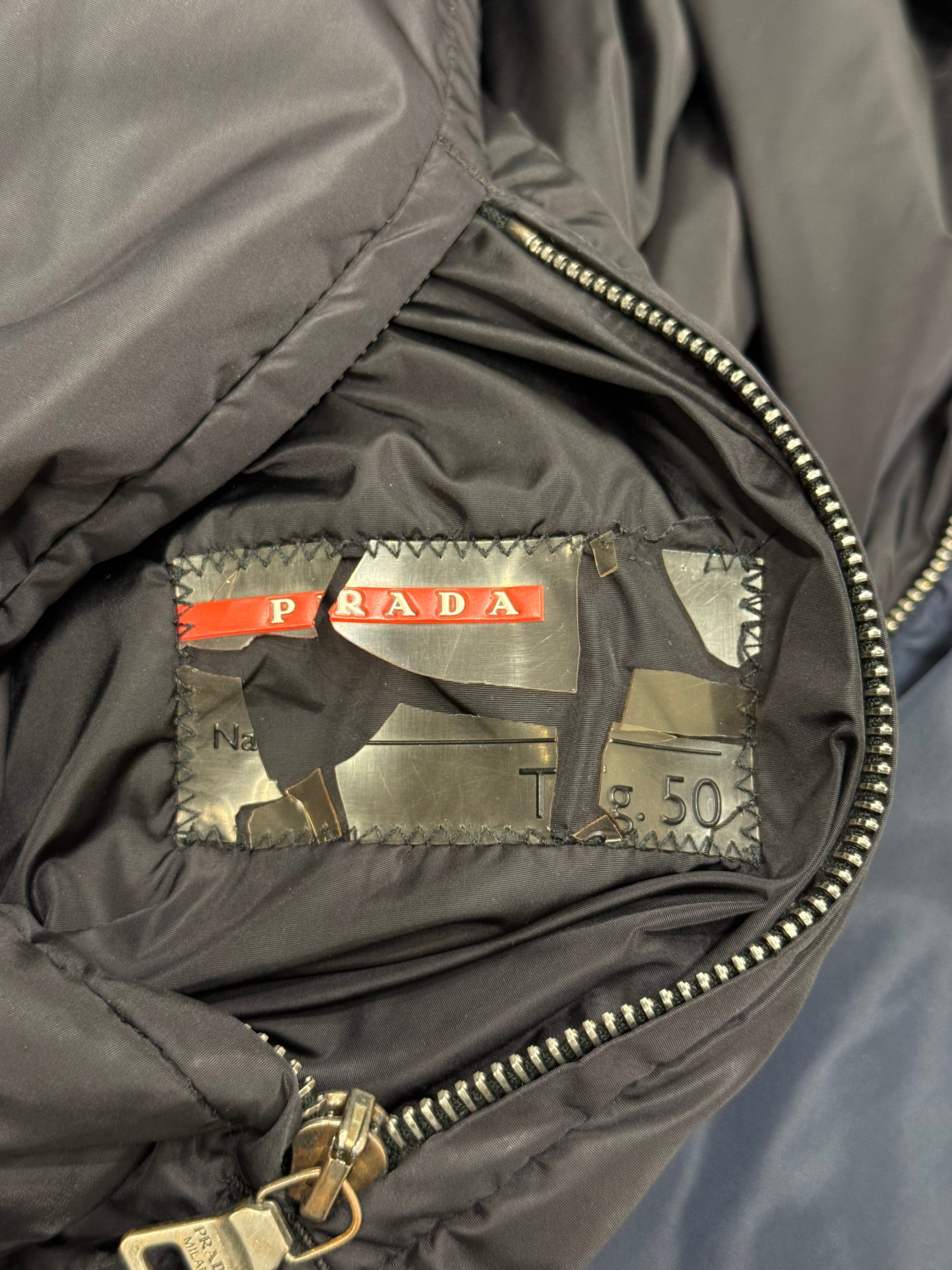 2000s Prada reversible two-tone puffer jacket