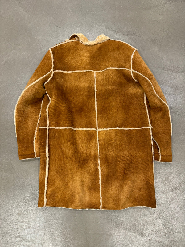 1990s Dolce & Gabbana patchwork shearling coat